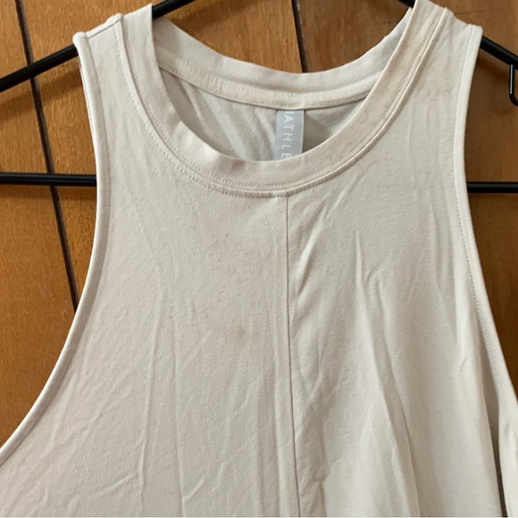 NWT ATHLETA Shoreline Slit Maxi Dress in Shoreline Beige Casual Light Size Small - Picture 15 of 16